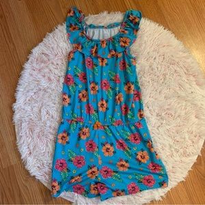 3/$15 Girls floral romper L(10/12)